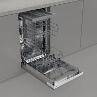 Полностью встраиваемая посудомоечная машина, 45 см
