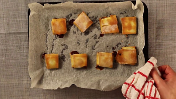 Кармашки с нутеллой и маршмеллоу