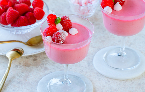 Малиновый поссет — рецепт десерта из сливок и лимонного сока