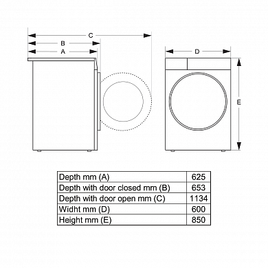 Конденсационная сушильная машина с тепловым насосом