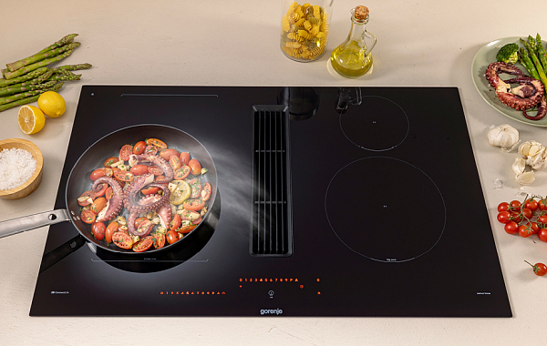 Варочная панель со встроенной вытяжкой Gorenje серии G800 — готовьте в своем ритме