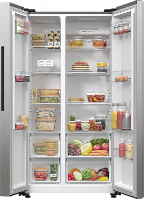 G600  Отдельностоящий  холодильник Side by Side,  178.6 x 91.5 x 67 см,  Серый