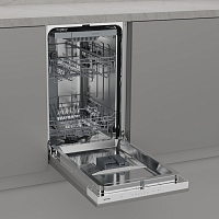 Полностью встраиваемая посудомоечная машина, 45 см