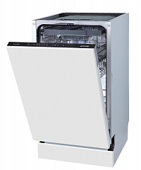 Полностью встраиваемая посудомоечная машина, 45 см