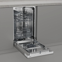 Полностью встраиваемая посудомоечная машина, 45 см
