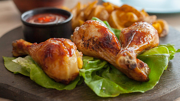 Crispy honey garlic chicken