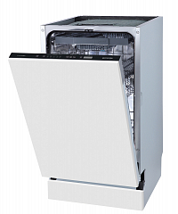 Полностью встраиваемая посудомоечная машина, 45 см